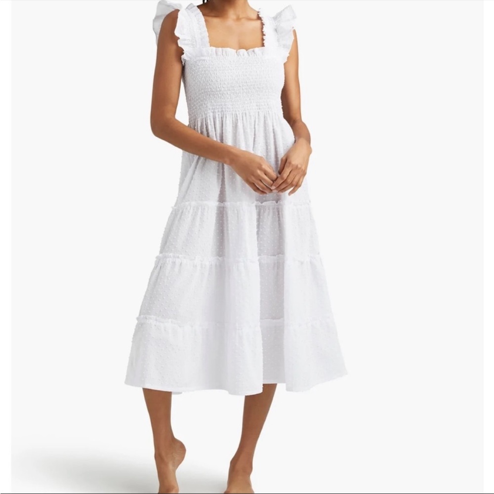 Hill House Ellie White Swiss Dot Nap Dress